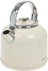 Чайник электрический Candy CK-205 1.7л. 2200Вт слоновая кость корпус: нерж.сталь