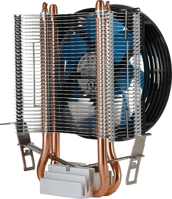 Устройство охлаждения(кулер) Formula AC Verkho 2 Soc-AM5/AM4/1200/1700/1851 черный/синий 4-pin 15-25dB Al+Cu 110W 307gr Ret (VERKHO 2)