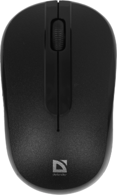 Мышь Defender Datum MM-285 черный оптическая 1600dpi беспров. USB 2but (52285)