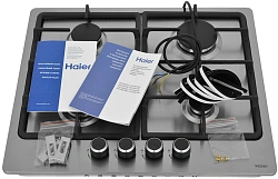 Газовая варочная поверхность Haier HHX-M64CNX нержавеющая сталь