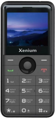 Мобильный телефон XENIUM X700 черный моноблок 2Sim 2.31" 240x320 Nucleus 0.3Mpix GSM900/1800 MP3 FM microSD max32Gb