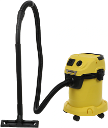 Строительный пылесос Karcher WD 3 P V-17/4/20 Workshop 1000Вт (уборка: сухая/сбор воды/выдув) желтый