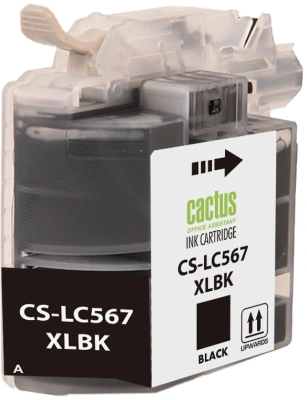 Картридж струйный Cactus CS-LC567XLBK черный (28.4мл) для Brother MFC-J2510