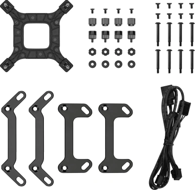 Система водяного охлаждения Deepcool LT240 ARGB Soc-AM5/AM4/1200/1700/1851 черный 4-pin 38.71dB Al 280W 1504gr Ret (R-LT240-BKAMNC-G-1)