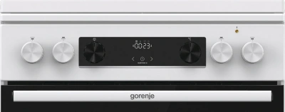 Плита Комбинированная Gorenje GKS6C71WF белый (металлическая крышка) реш.чугун
