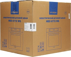 Духовой шкаф Электрический Hyundai HEO 6772 WG белый/черный