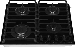 Газовая варочная поверхность Vitek VGH 6420 BG стекло черное