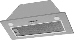 Вытяжка встраиваемая Weissgauff Root 600 PB Inox нержавеющая сталь управление: кнопочное (1 мотор)