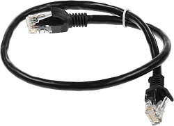 Патч-корд Premier PP6U-0.5M/BK 10000Гбит/с UTP 4 пары cat.6 CCA molded 0.5м черный RJ-45 (m)-RJ-45 (m)