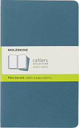 Блокнот Moleskine CAHIER JOURNAL CH018B44 Large 130х210мм обложка картон 80стр. нелинованный голубой (3шт)