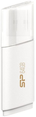 Флеш Диск Silicon Power 64Gb Blaze B06 SP064GBUF3B06V1W USB3.0 белый