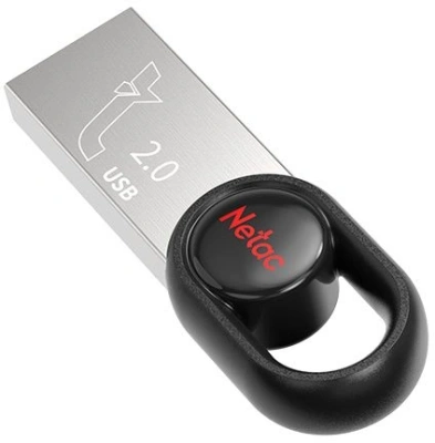 Флеш Диск Netac 16Gb UM2 NT03UM2N-016G-20BK USB2.0 серебристый/черный