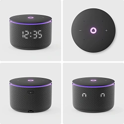 Умная колонка Yandex Станция Мини 3 Про Алиса черный 18W 2.0 BT/Wi-Fi (YNDX-00059BLK)