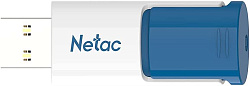Флеш Диск Netac 16Gb U182 NT03U182N-016G-30BL USB3.0 синий/белый