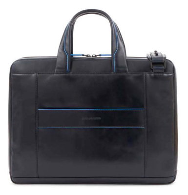 Деловая сумка Piquadro Blue Square Revamp CA6105B2V/BLU с отделением для ноутбука синий натур.кожа