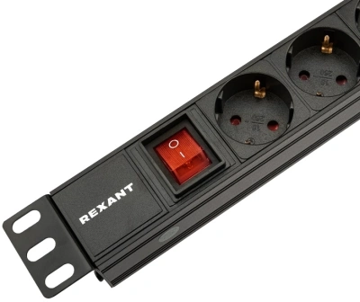 Блок распределения питания Rexant 04-0303-1 гор.размещ. 8xCEE7/4 базовые 10A C14 2м
