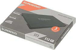 Накопитель SSD SunWind SATA-III 512GB SWSSD512GS2T ST3 2.5"