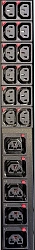 Блок распределения питания Lanmaster TWT-PDU19-16A10C3-C20 гор.размещ. 9xC13 базовые 16A C20