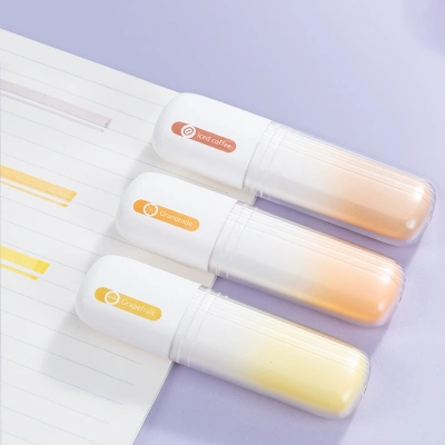 Набор текстовыделителей Deli SK189 скошенный пиш. наконечник 3цв. ассорти коробка картонная (3шт.)