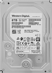 Жесткий диск WD SAS 3.0 8TB 0B36453 HUS728T8TAL5204 Server Ultrastar DC HC320 512E (7200rpm) 256Mb 3.5"