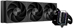 Система водяного охлаждения PcCooler DS360 Pro Digital Soc-AM5/AM4/1200/1700/1851 черный 4-pin Al LCD 310W Ret (D7-S360WBKN-GL)