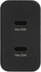 Сетевое зар./устр. Samsung EP-T5020X 50W 3A (PD) 2xUSB type-C для Samsung черный (EP-T5020XBEGEU)