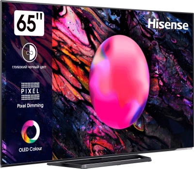 Телевизор OLED Hisense 65" 65A85K черный 4K Ultra HD 120Hz DVB-T DVB-T2 DVB-C DVB-S DVB-S2 USB WiFi Smart TV (RUS)