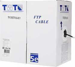 Кабель информационный Lanmaster TWT-5EFTP-XS-OUT кат.5E FTP 4 пары 24AWG PE внешний 305м черный
