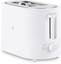 Тостер Accesstyle TS2P200W 750Вт белый/серебристый
