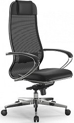 Кресло Метта Samurai Comfort S Infinity черный сиденье черный экокожа с подголов. крестов. металл хром
