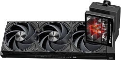 Система водяного охлаждения Thermalright Stream Vision 360 Soc-AM5/AM4/1200/1700/1851 черный 4-pin 28.1dB Al LCD Ret (S-VISION-360-BL)