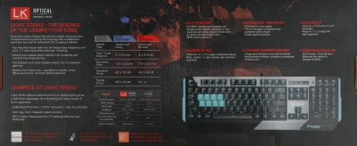 Клавиатура A4Tech Bloody B865 механическая серый/черный USB for gamer LED