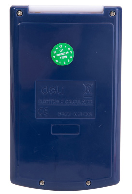 Калькулятор карманный Deli E39217/BLUE синий 8-разр.