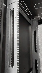 Шкаф серверный ЦМО (ШТК-М-42.8.10-88АА-9005) напольный 42U 800x1000мм пер.дв.перфор. 2 бок.пан. задн.дв.перфор. 1200кг черный 850мм 151кг 180град. 2048мм IP20