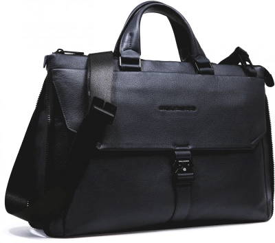 Деловая сумка Piquadro Than CA4021S135/N с отделением для ноутбука черный натур.кожа