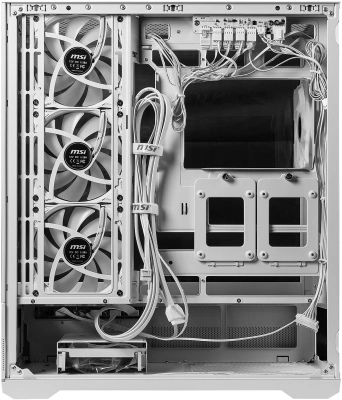 Корпус MSI MAG Pano 110R PZ белый без БП ATX 6x120mm 7x140mm 2xUSB3.0 1xUSB3.1 audio AirDuct bott PSU