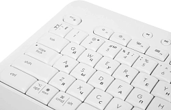 Клавиатура Logitech K650 белый USB беспроводная BT/Radio (подставка для запястий) (920-010986)
