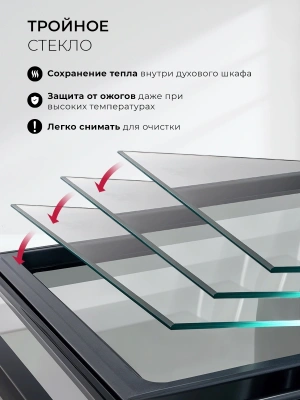 Духовой шкаф Электрический Lex EDS 1000 WH белый/серебристый