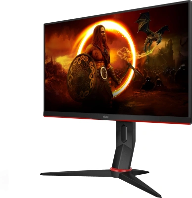 Монитор AOC 23.8" Gaming 24G2SPU черный/красный IPS LED 16:9 HDMI M/M матовая HAS Piv 300cd 178гр/178гр 1920x1080 165Hz FreeSync Premium VGA DP FHD USB 4.41кг