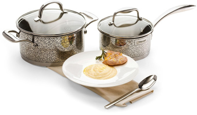 Ковш Rondell Vintage RDS-345 1.5л. d=16см (с крышкой) стальной