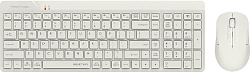 Клавиатура + мышь A4Tech Fstyler FG2300 Air клав:бежевый мышь:бежевый USB беспроводная slim (FG2300 AIR BEIGE)