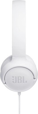 Гарнитура накладные JBL Tune 500 1.187м белый проводные оголовье (JBLT500WHT)
