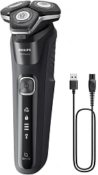 Бритва роторная Philips S5898/35 реж.эл.:3 питан.:элек.сеть/аккум. черный/серый