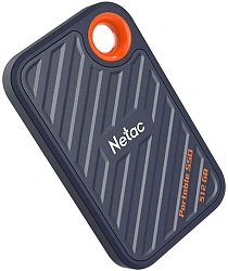 Накопитель SSD Netac USB-C 512Gb NT01ZX20-512G-32BL ZX20 2.5" синий