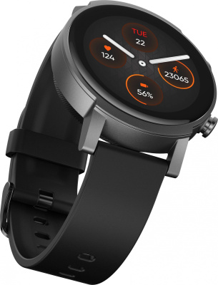 Смарт-часы ARK mobvoi Ticwatch E3 1.3" TFT корп.черный рем.черный разм.брасл.:22мм (P1034000400A)