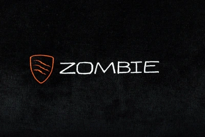 Кресло игровое Zombie Ghost Fabric черный Light-20 с подголов. крестов. пластик