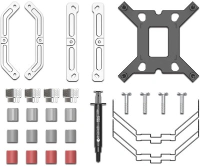 Устройство охлаждения(кулер) ID-Cooling FROZN A410 SE ARGB Soc-AM5/AM4/1200/1700/1851 серебристый/черный 4-pin 16-27.2dB Al+Cu 180W 720gr Ret (FROZN A410 SE ARGB)