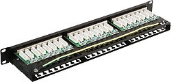 Патч-панель Lanmaster LAN-PPC48S6 19" 1U 48xRJ45 кат.6 STP