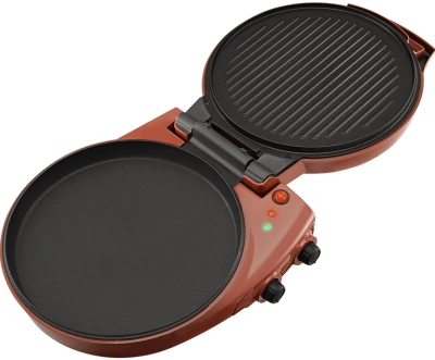 Пиццамейкер Kitfort КТ-4636 1800Вт коричневый/черный