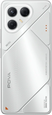 Смартфон Tecno POVA 7 5G 256Gb 8Gb серебристый моноблок 3G 4G 6.8" 1080x2460 Android 14 50Mpix 802.11 a/b/g/n/ac NFC GPS GSM900/1800 Protect